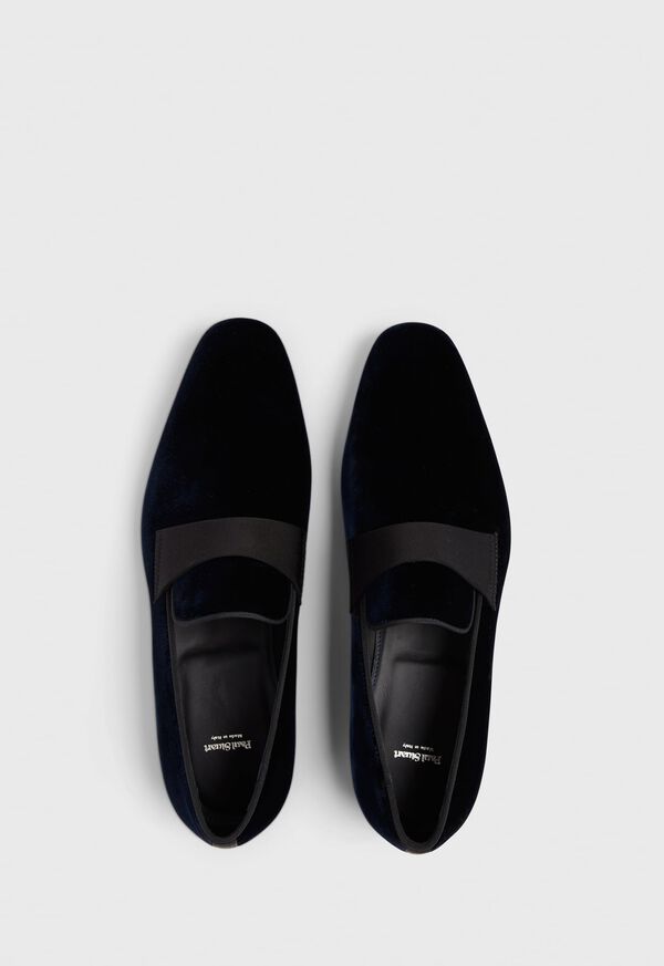 Blue Paul Stuart Heron Patent Leather Formal Slip-On | UK_PAUL83785