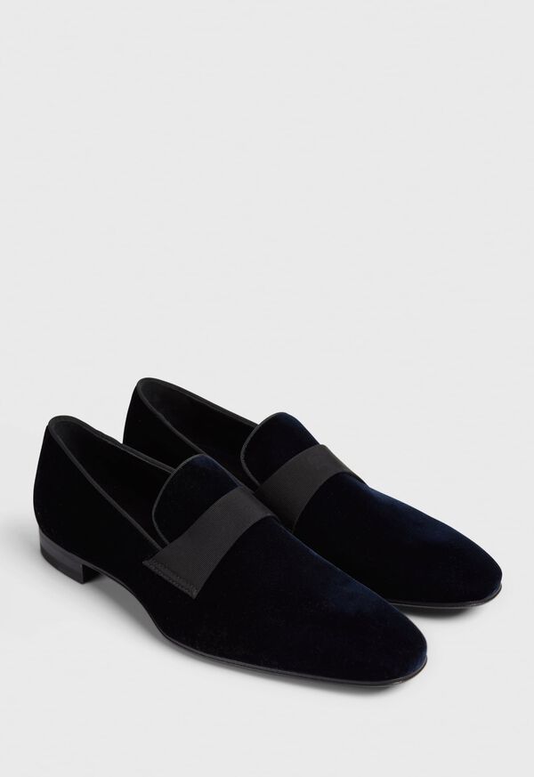 Blue Paul Stuart Heron Patent Leather Formal Slip-On | UK_PAUL83785