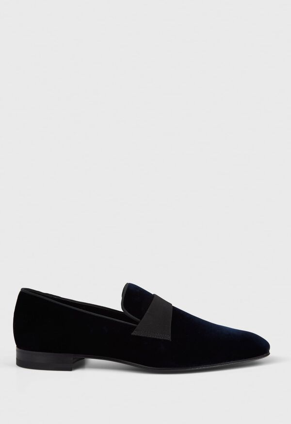 Blue Paul Stuart Heron Patent Leather Formal Slip-On | UK_PAUL83785