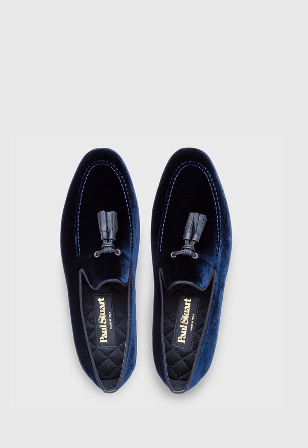 Blue Paul Stuart Hope Velvet Slip-On | UK_PAUL47534