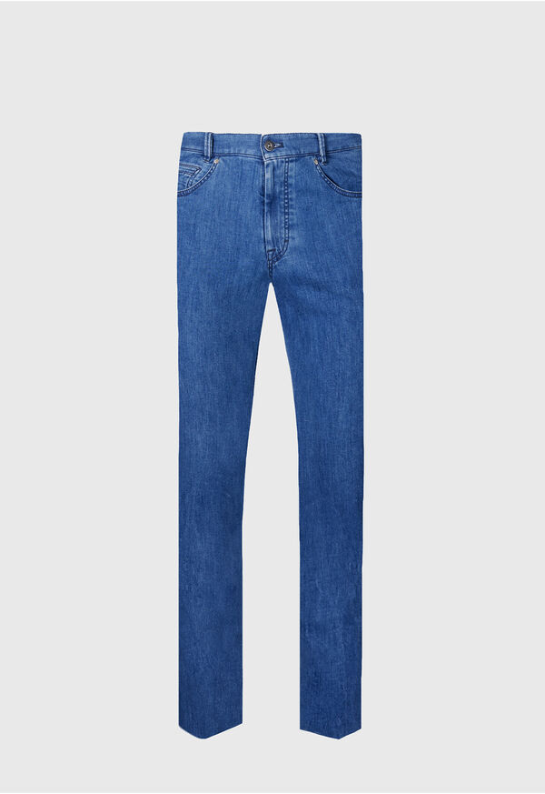 Blue Paul Stuart Medium Wash Jean | UK_PAUL80042