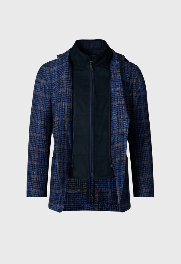 Blue Paul Stuart Plaid with Removable Vest | UK_PAUL51030