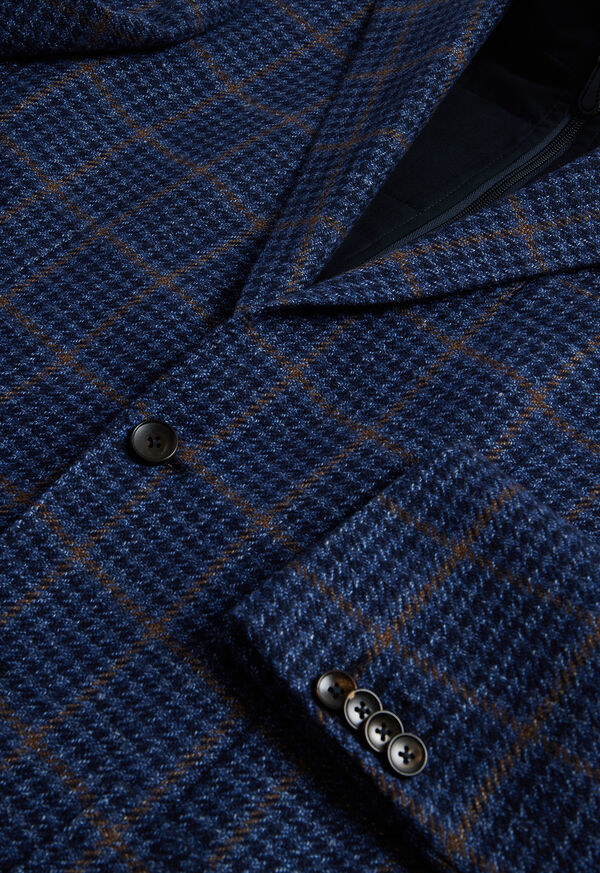 Blue Paul Stuart Plaid with Removable Vest | UK_PAUL51030