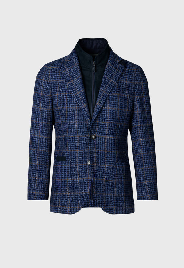 Blue Paul Stuart Plaid with Removable Vest | UK_PAUL51030