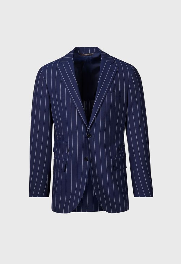 Blue Paul Stuart Super 130s Stripe | UK_PAUL48123