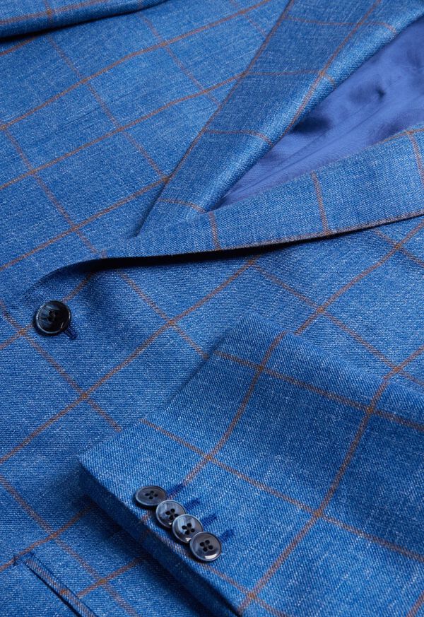 Blue Paul Stuart Windowpane | UK_PAUL88051