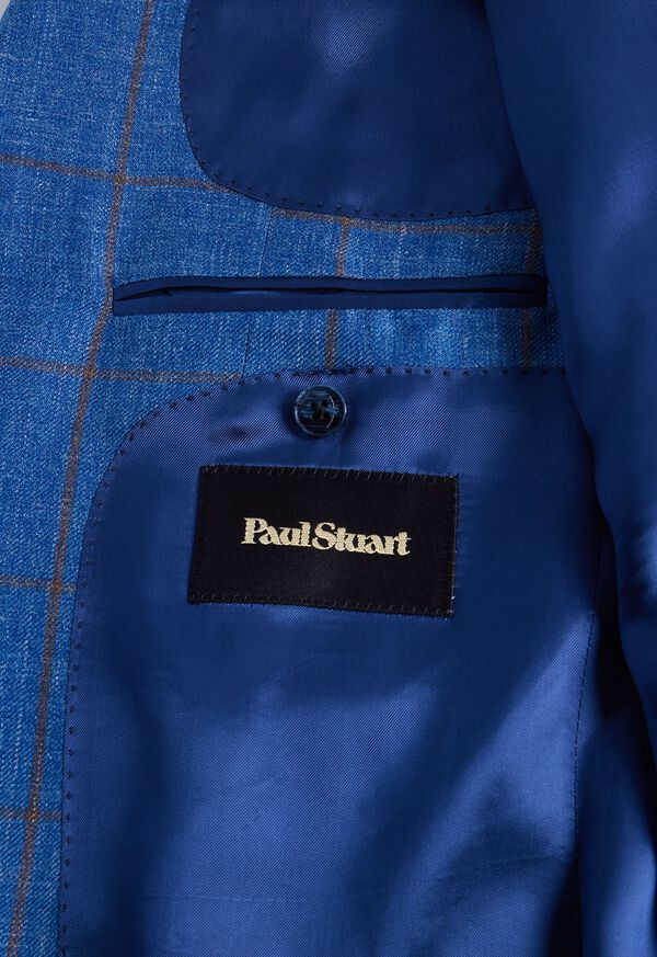 Blue Paul Stuart Windowpane | UK_PAUL88051