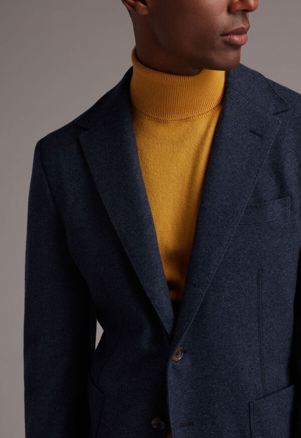 Blue Paul Stuart Wool Cashmere Jersey | UK_PAUL15257