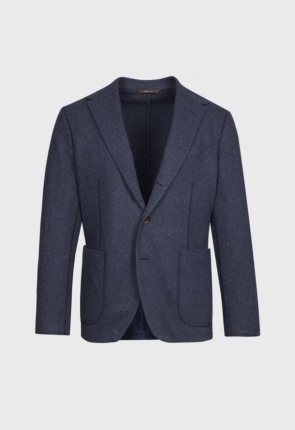 Blue Paul Stuart Wool Cashmere Jersey | UK_PAUL15257