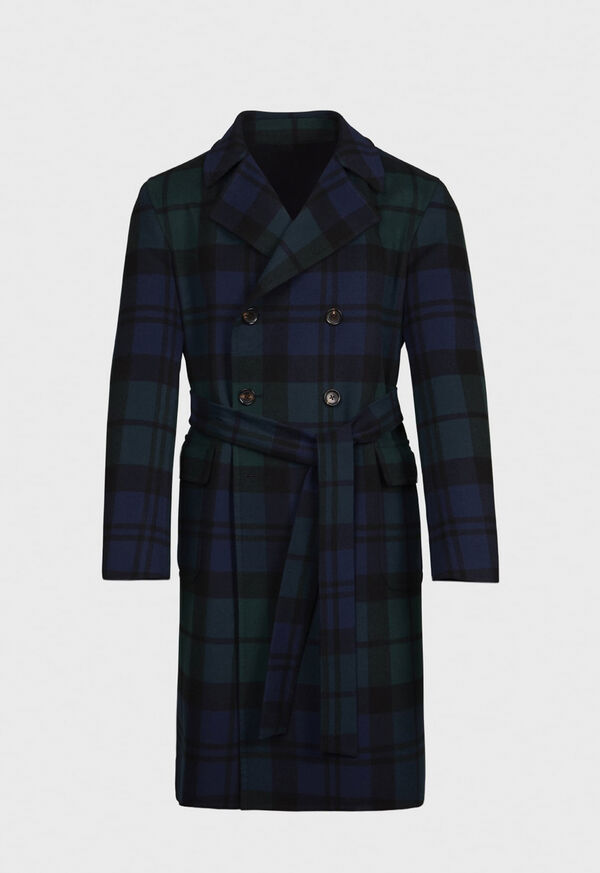 Blue / Green Paul Stuart Plaid Double Face | UK_PAUL81584