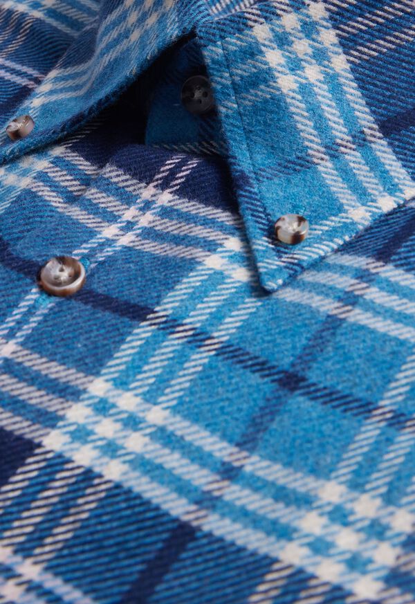 Blue / Purple Paul Stuart Flannel Plaid | UK_PAUL47767