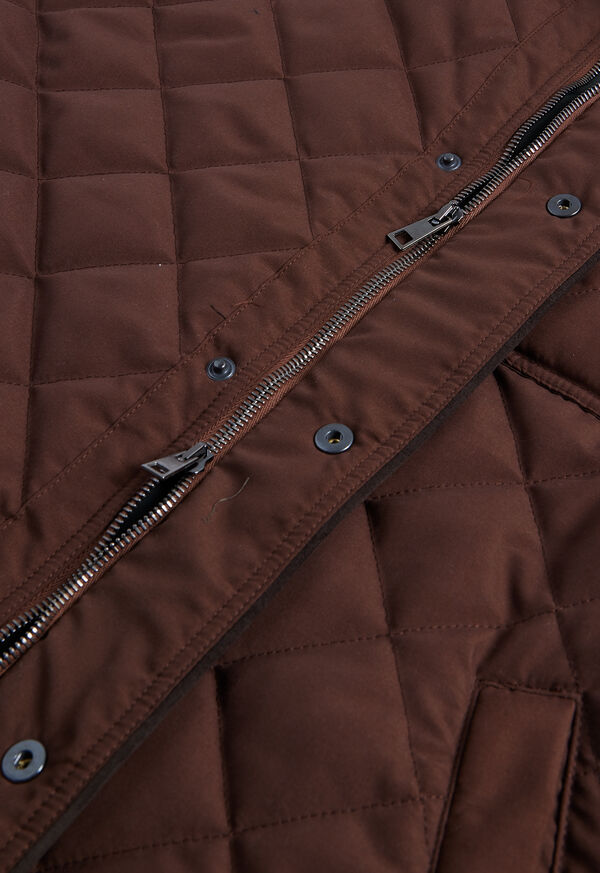 Brown Paul Stuart Diamond Quilted | UK_PAUL41251