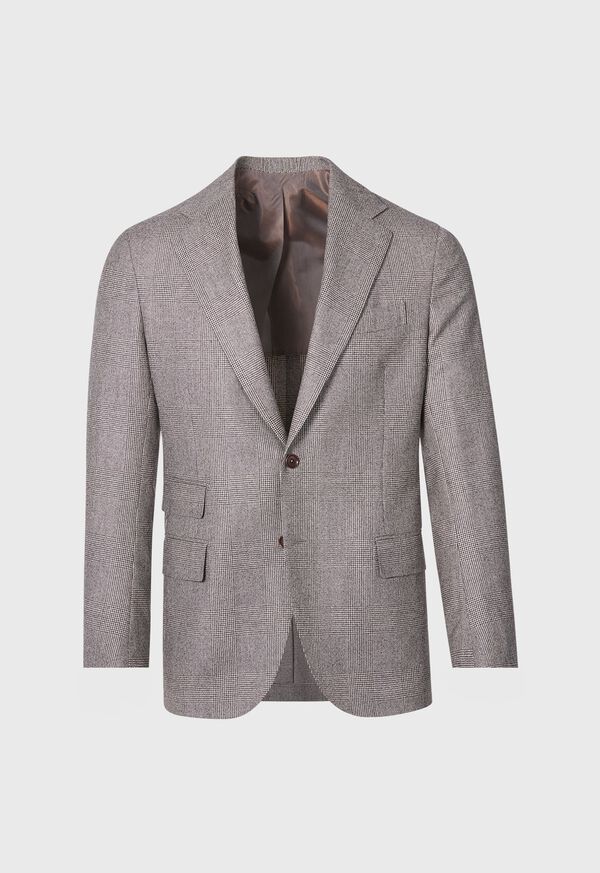 Brown Paul Stuart Glen Plaid Wool Suit | UK_PAUL60776