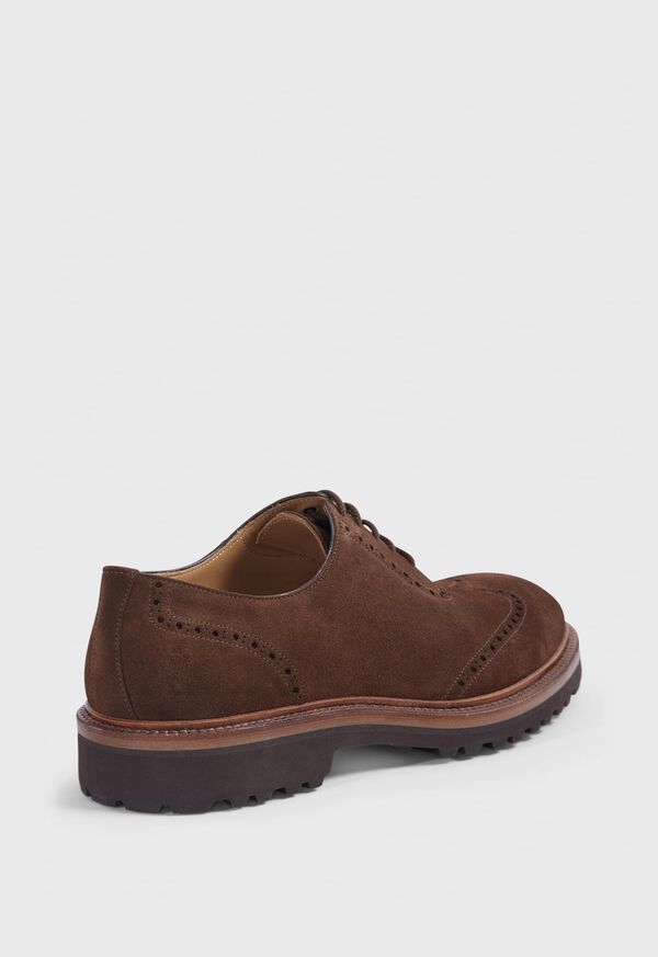 Brown Paul Stuart Homer Suede Wing Tip | UK_PAUL12831