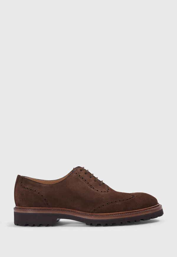 Brown Paul Stuart Homer Suede Wing Tip | UK_PAUL12831