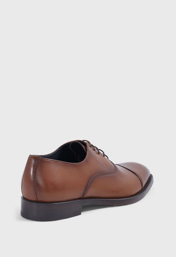 Brown Paul Stuart Houston Leather Cap Toe | UK_PAUL45230