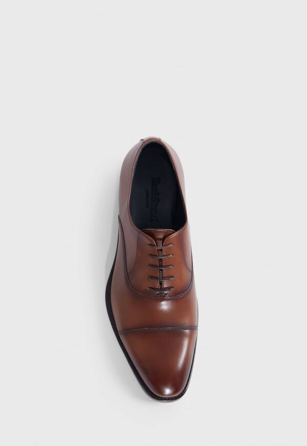 Brown Paul Stuart Houston Leather Cap Toe | UK_PAUL45230