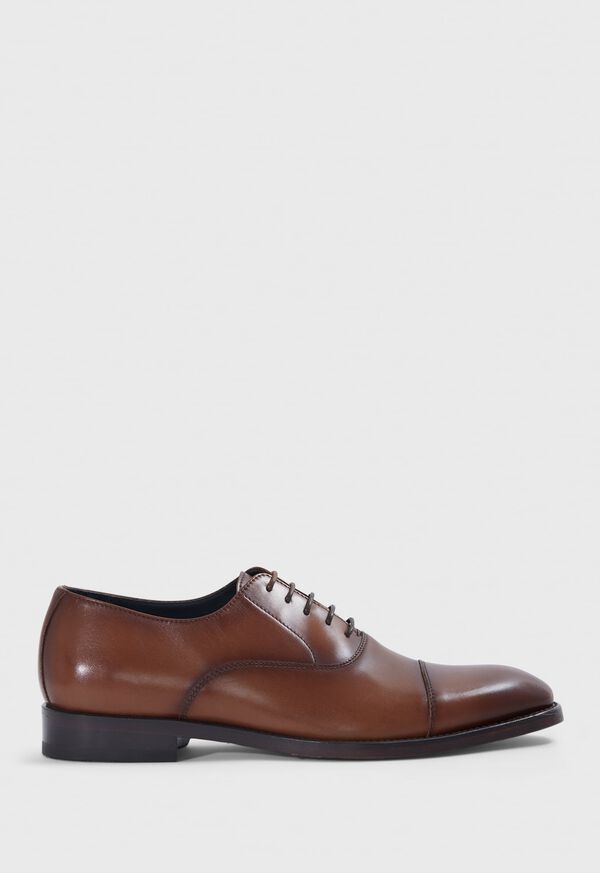 Brown Paul Stuart Houston Leather Cap Toe | UK_PAUL45230