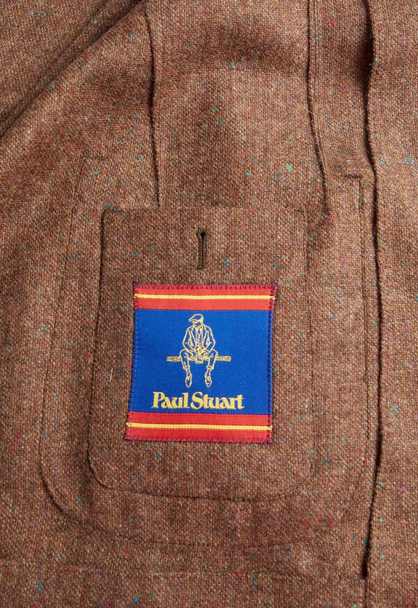 Brown Paul Stuart Shetland Wool Tweed | UK_PAUL47884