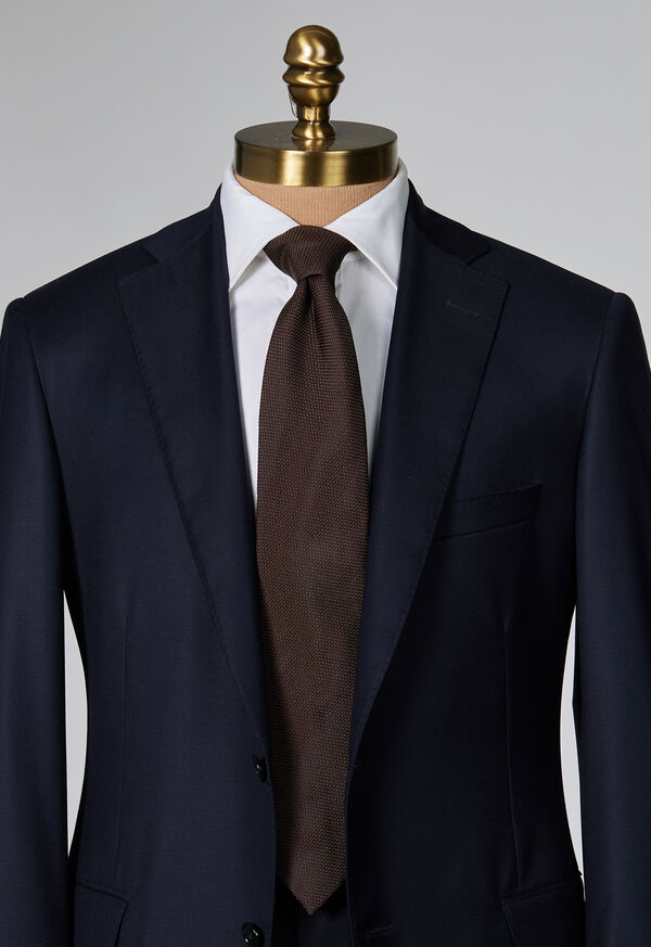 Brown Paul Stuart Solid Silk Garza | UK_PAUL40724