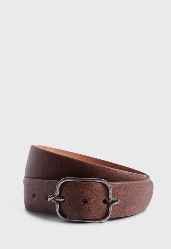 Brown Paul Stuart Textured Leather with Silver | UK_PAUL91408