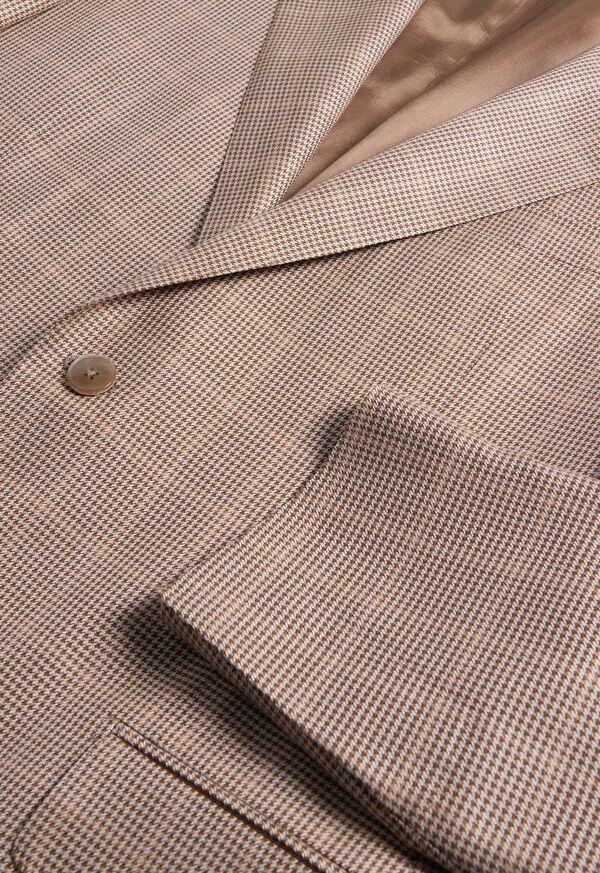 Brown Paul Stuart Wool Silk Plaid | UK_PAUL78461