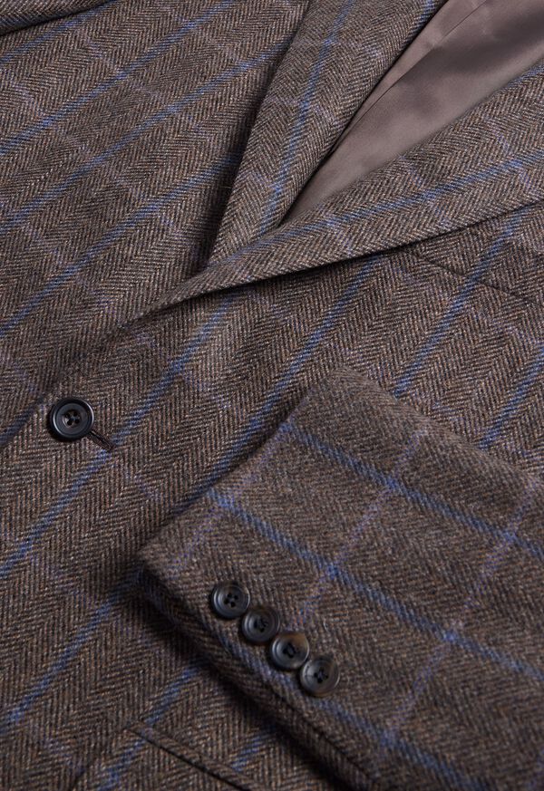 Brown / Blue Paul Stuart Cashmere Windowpane Paul | UK_PAUL69374