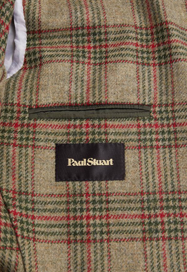 Brown / Green Paul Stuart Plaid Wool Soft Constructed | UK_PAUL78459