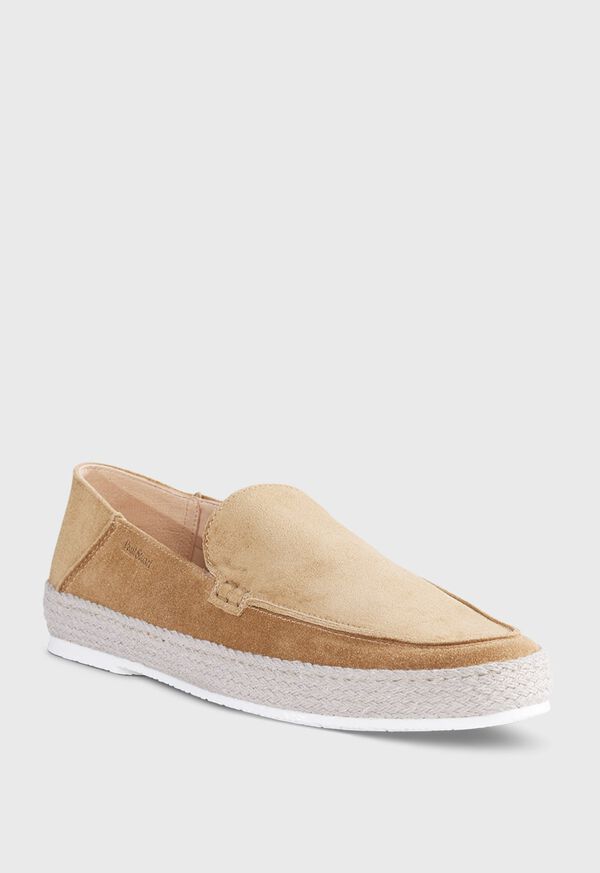 Dark Beige Paul Stuart St. Croix Suede Espadrille | UK_PAUL23253