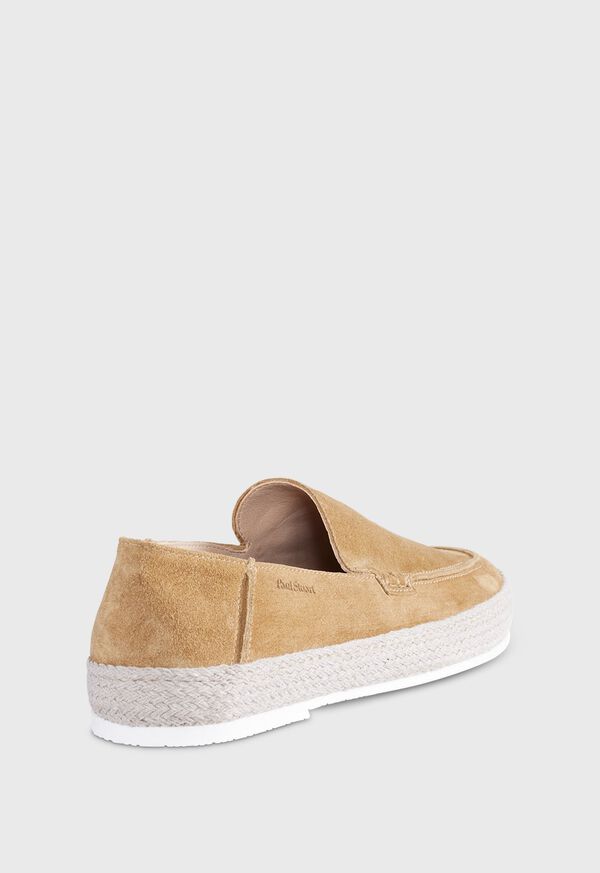 Dark Beige Paul Stuart St. Croix Suede Espadrille | UK_PAUL23253