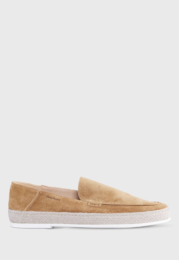 Dark Beige Paul Stuart St. Croix Suede Espadrille | UK_PAUL23253