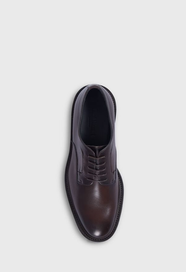 Dark Brown Paul Stuart Bartlett Leather Derby | UK_PAUL38224