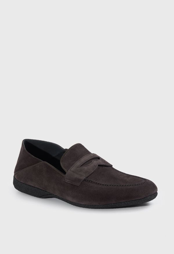 Dark Brown Paul Stuart Home Suede | UK_PAUL97013