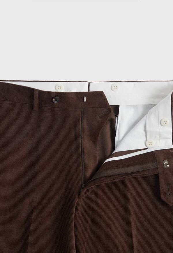 Dark Brown Paul Stuart James Horizontal Corduroy | UK_PAUL14487