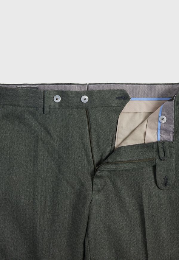 Dark Green Paul Stuart Wool Soft Cavalry Twill | UK_PAUL97233