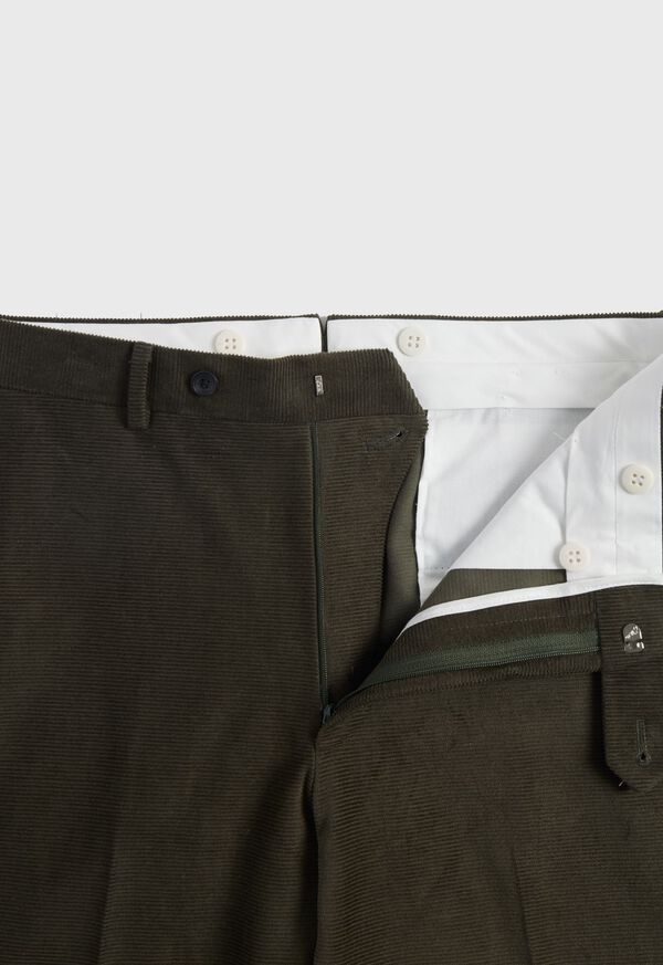 Dark Olive Paul Stuart James Horizontal Corduroy | UK_PAUL86268