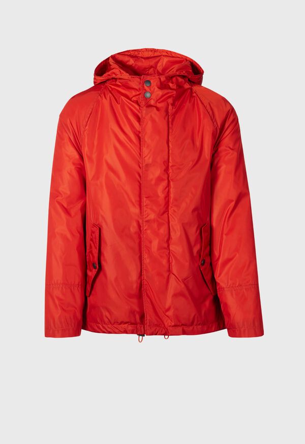 Dark Orange Paul Stuart Hooded Parka | UK_PAUL25154