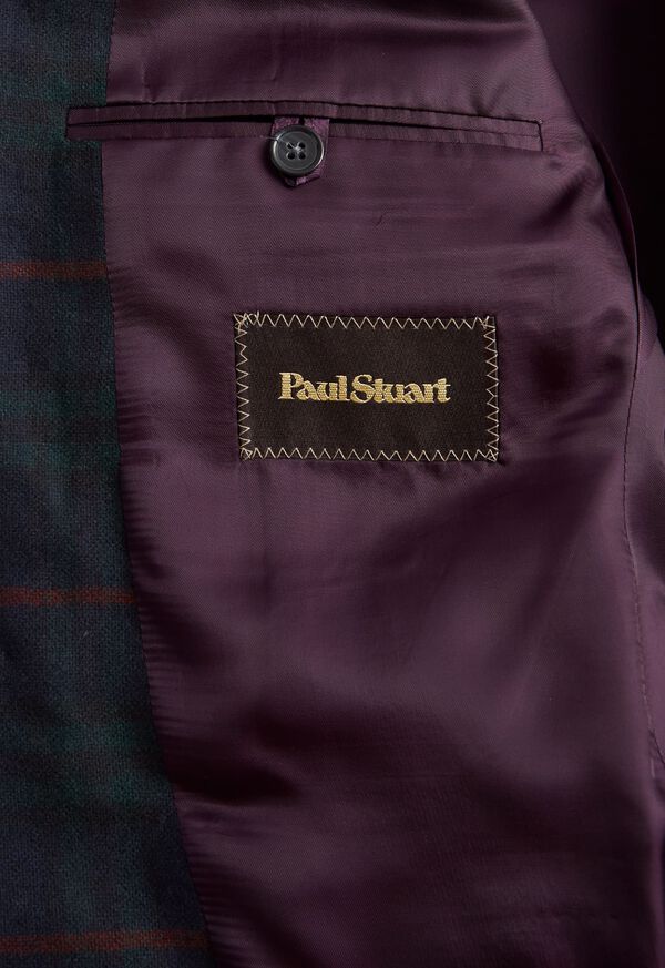 Green Paul Stuart Cashmere Plaid Dinner | UK_PAUL51233