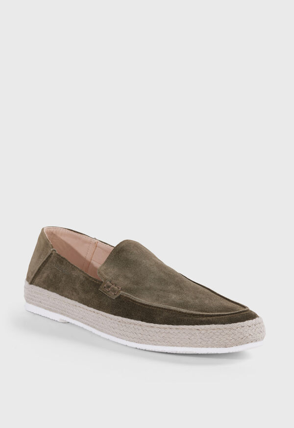 Green Paul Stuart St. Croix Suede Espadrille | UK_PAUL90924