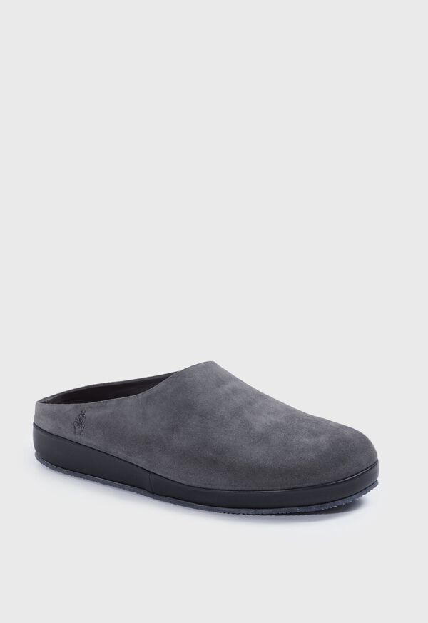 Grey Paul Stuart Hampton Suede Clog | UK_PAUL28316