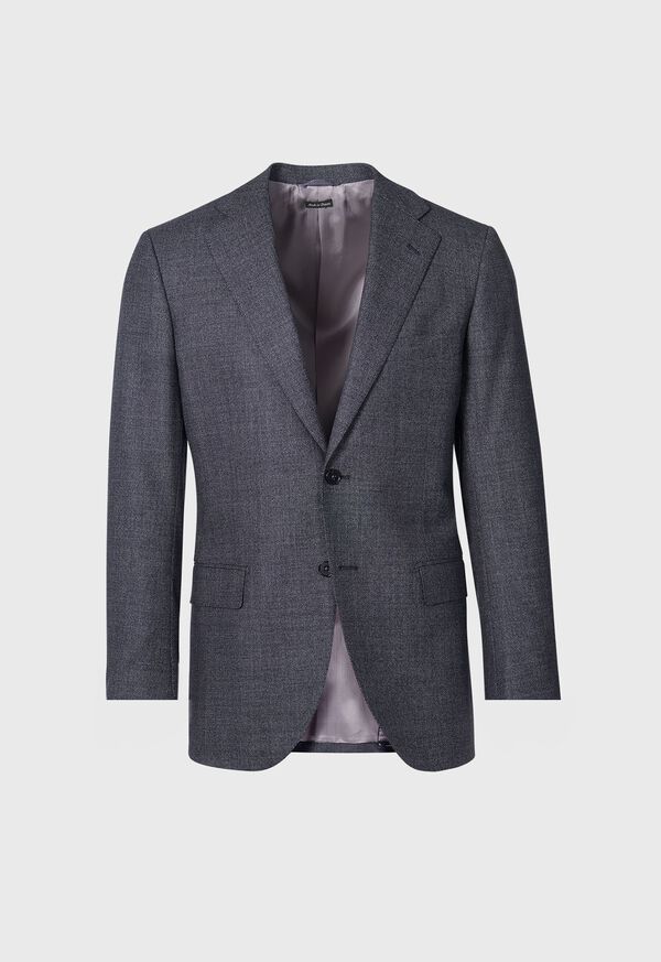 Grey Paul Stuart Heather Nailhead Wool Andrew Suit | UK_PAUL47915