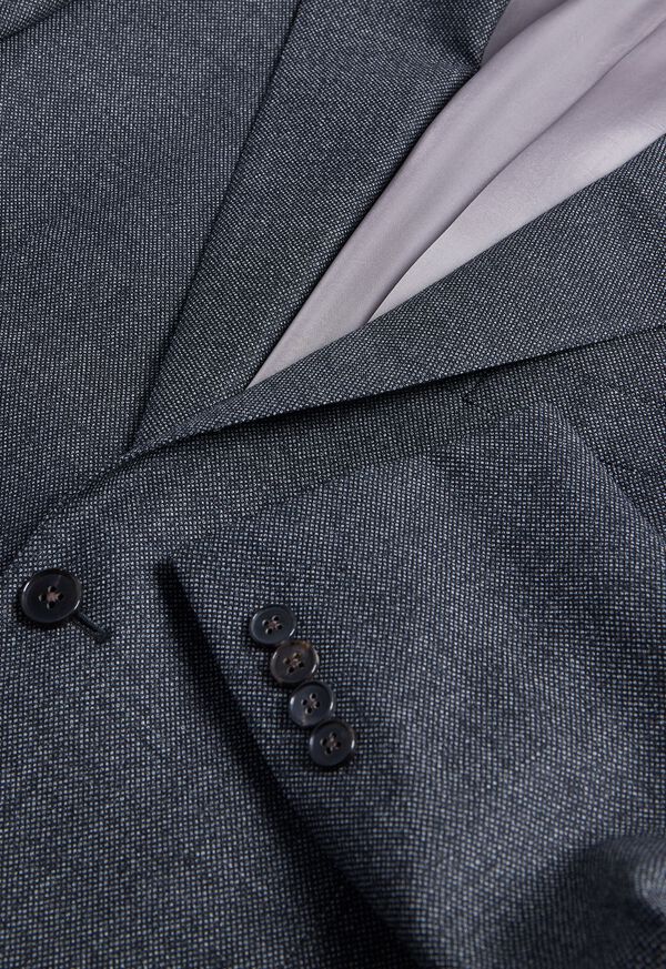 Grey Paul Stuart Heather Nailhead Wool Andrew Suit | UK_PAUL47915