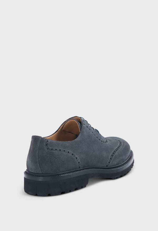 Grey Paul Stuart Homer Suede Wing Tip | UK_PAUL76424