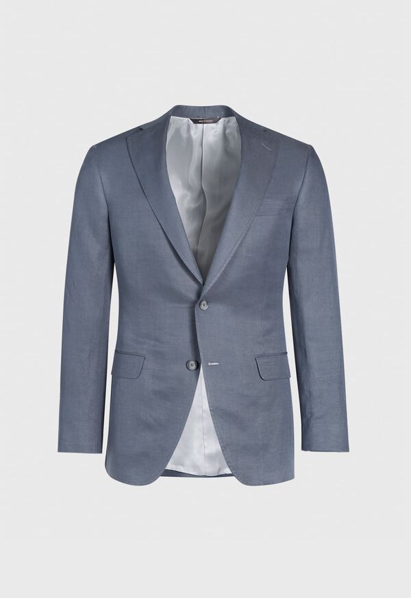 Grey Paul Stuart Linen Silk Solid Paul Suit | UK_PAUL74061