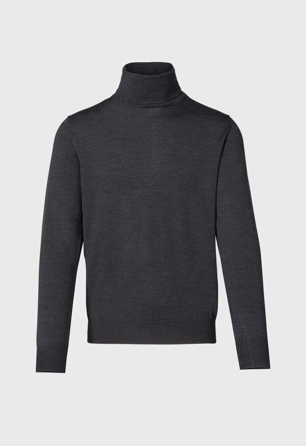 Grey Paul Stuart Merino Wool Turtleneck | UK_PAUL46920