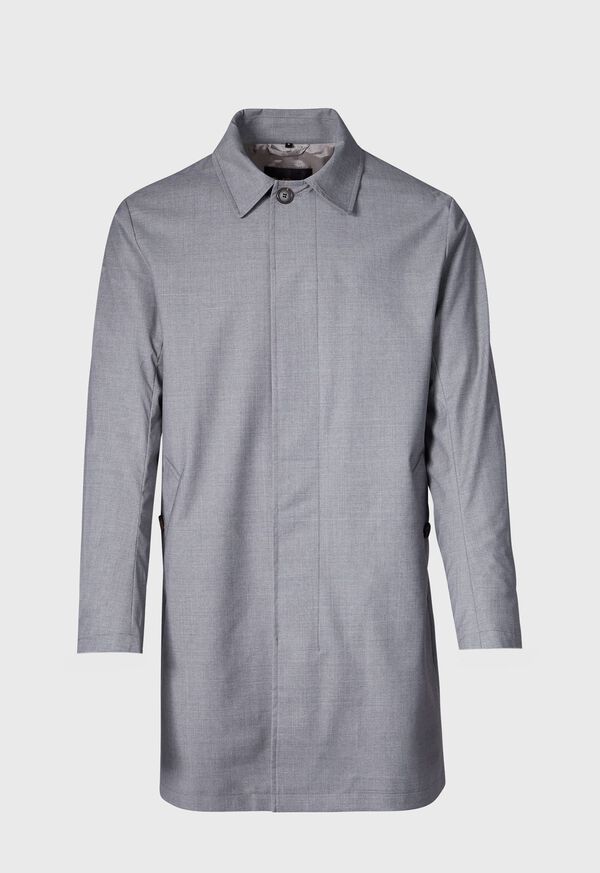 Grey Paul Stuart Storm System Short Trench Coat | UK_PAUL38507