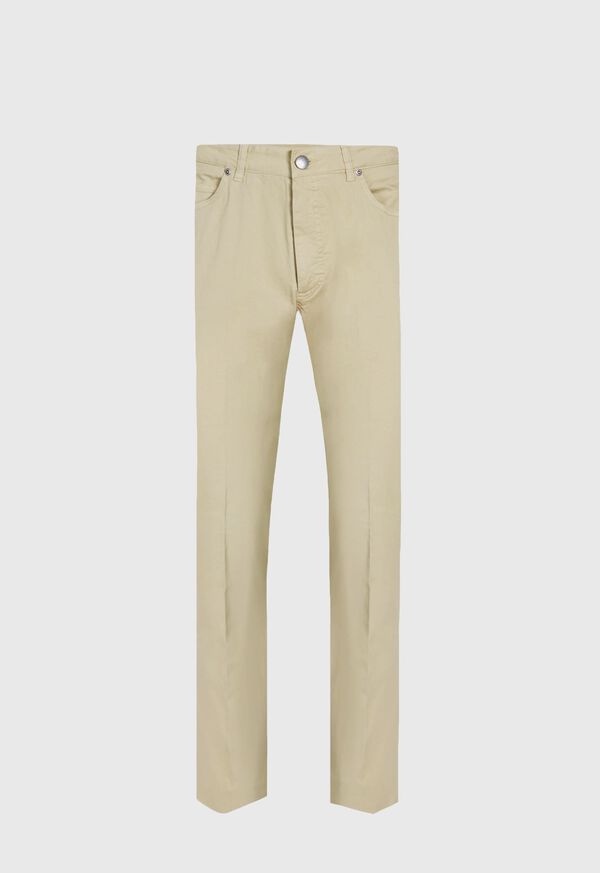 Khaki Paul Stuart Five Pocket Gabardine Twill | UK_PAUL17012