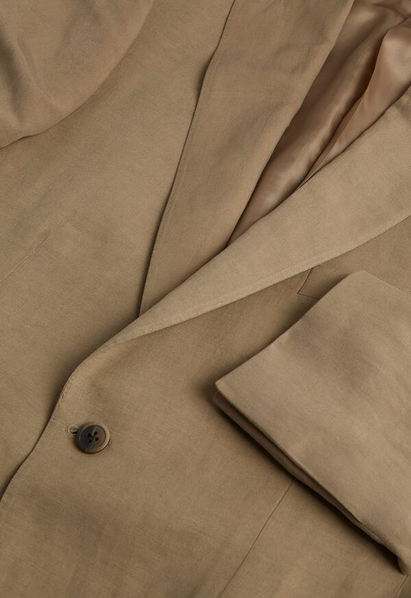 Khaki Paul Stuart Linen & Silk Phillip | UK_PAUL59915