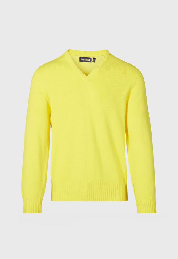 Lemon Paul Stuart Cotton V-Neck | UK_PAUL59090