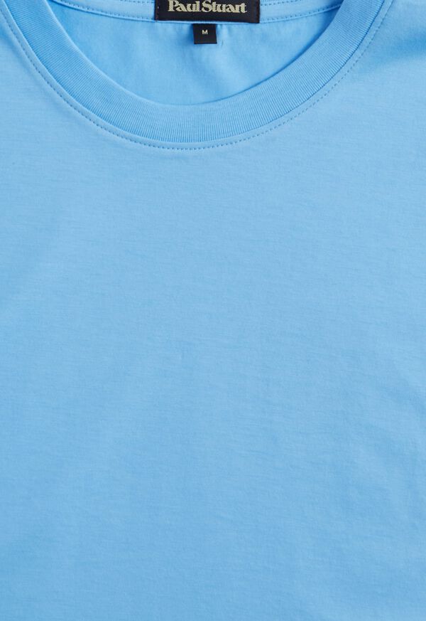 Light Blue Paul Stuart Jersey T-Shirt | UK_PAUL92703